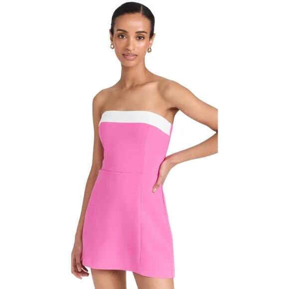 Amanda Uprichard Kerry Skort Romper in Aster & Ivory Large New Womens Dress - Picture 13 of 15